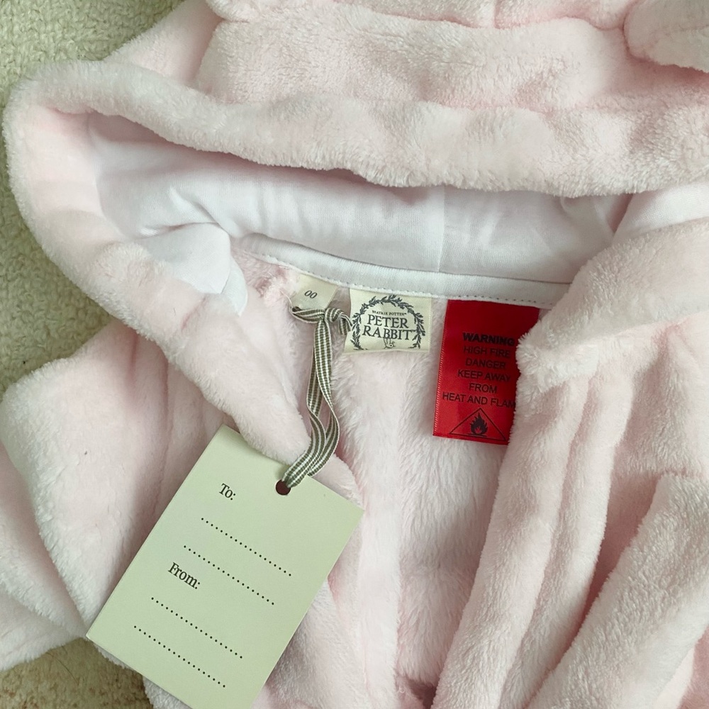 NWT Peter Rabbit Baby Girl Robe and Pants - 0M - Picture 5 of 6